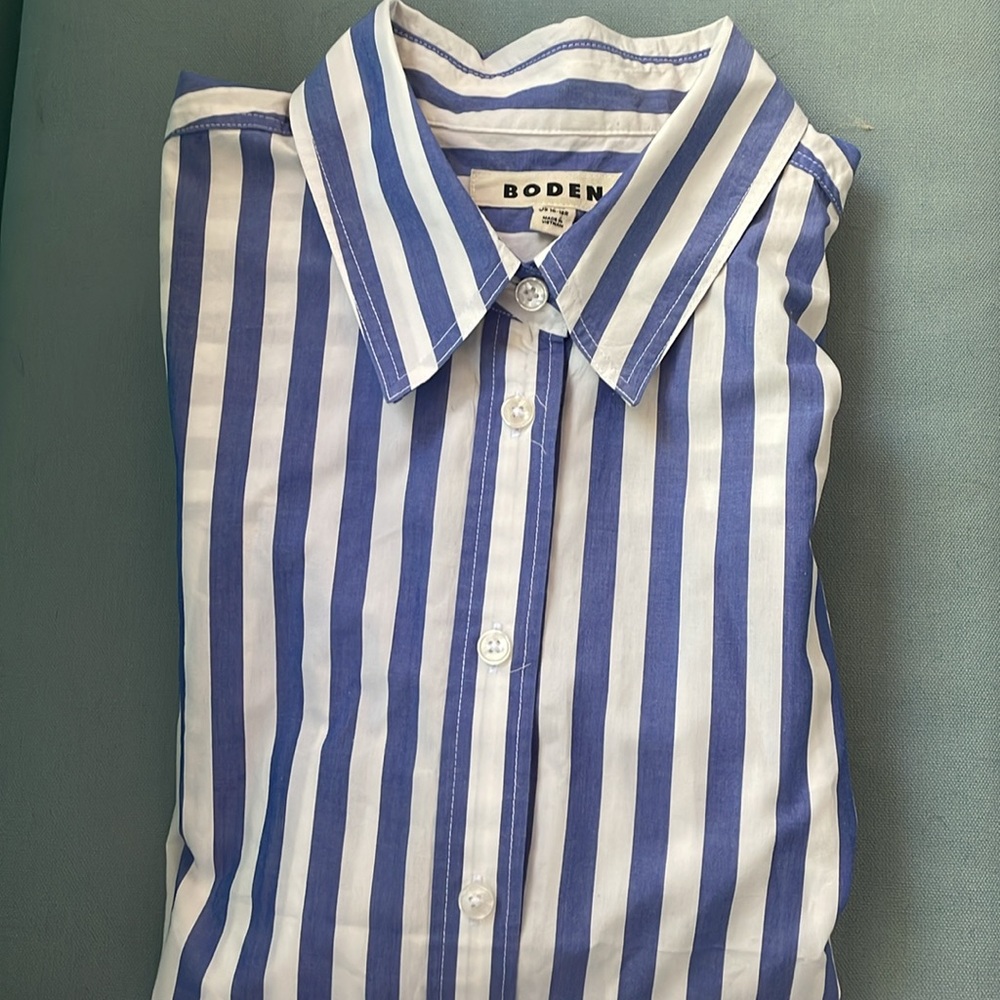 Striped Button-Up Shirt - Picture 5 of 5